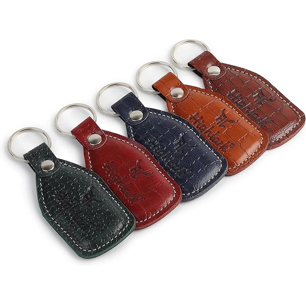 Highlark Signature Croco Leather Finish Keychain for Men & Women